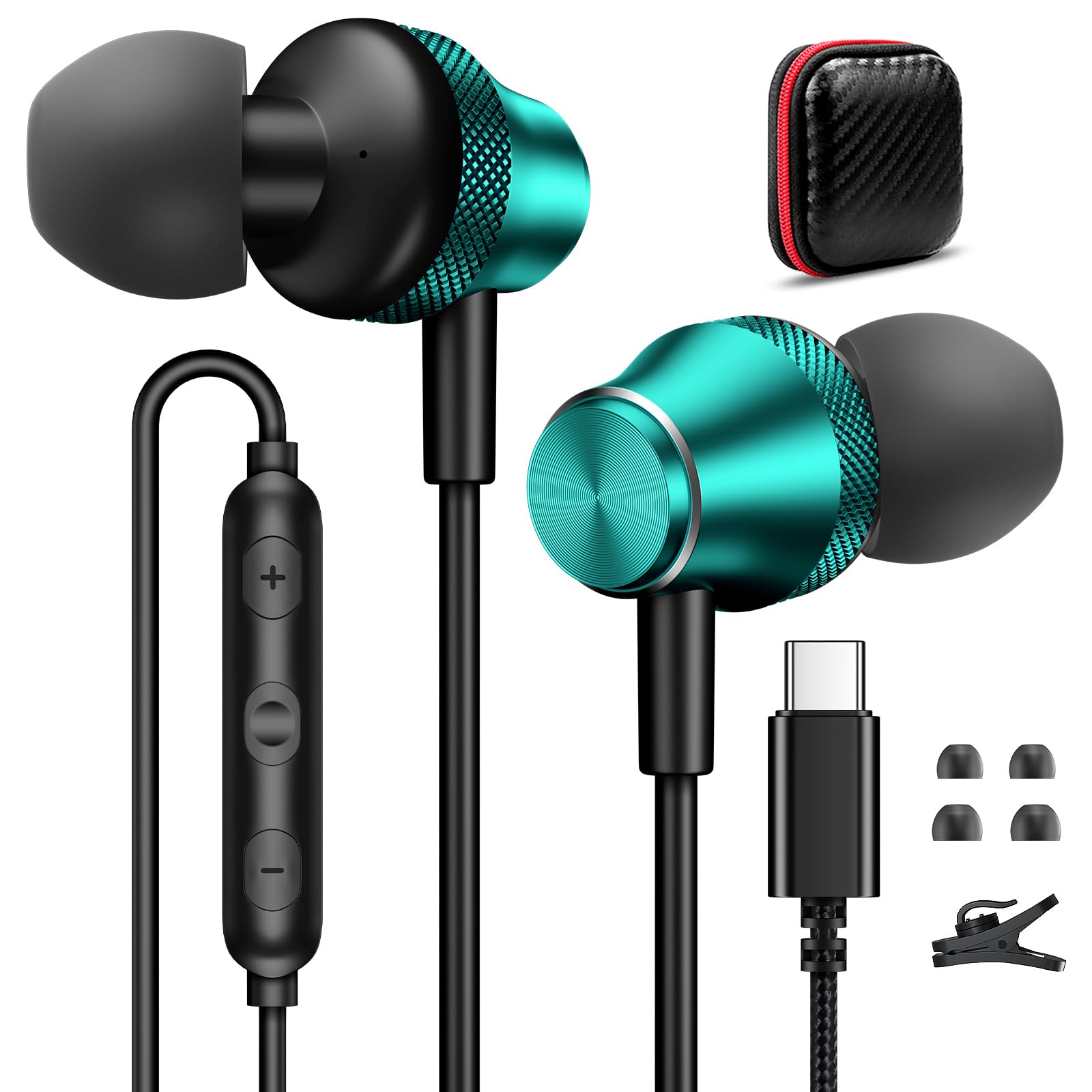 Amazon.co.jp: タイプc イヤホン 有線 通話可能 対応iPhone 16/iPhone